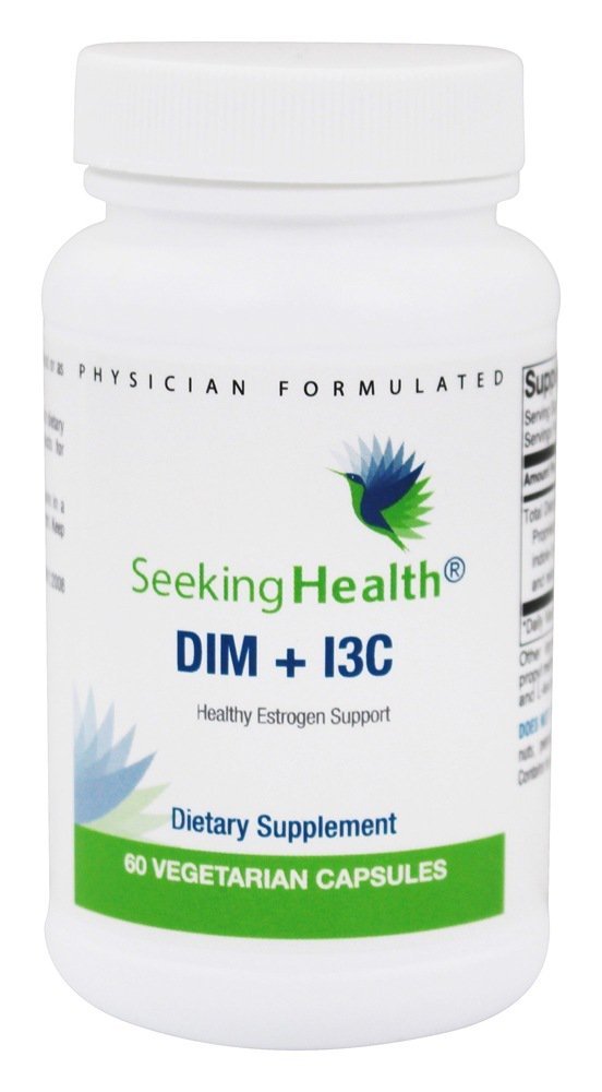 Seeking Health DIM & I3C - Podpora zdravého jaterního metabolismu estrogenu - Formule s DIM & I3C na podporu zdravé buněčné odpovědi - 400 mg, 60 tobolek