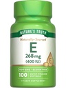 Nature 's Truth Vitamin E 400 IU Softgels PHAR124; 268mg PHARMAN 124; 100 Count PHARMAN 124; Non- GMO & Gluten Free Supplement