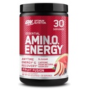 Optimum Nutrition Amino Energy - Předcvičení se zeleným čajem, BCAA, aminokyseliny, Keto Friendly, Green Coffee Extract, Energy Powder - Fruit Fusion, 30 Servings (Balení May Vars)