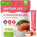 Venture Pal Sugar Free Electrolyte Powder Packets - Liquid Daily IV Hydration Packets CU124; Electrolytes Drink Mix s 5 vitaminy & 7 Electrolytes CU124; Keto Friendly CU124; Non- GMO CU124; Certified Vegan CU124; 16 Sticks