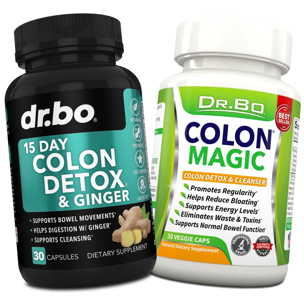 Colon Cleanser Detox Dodatek Kapsle - 15 Den Colon Čistící pilulky & Probiotické Bylinné Formule - Denní Bowel Hnací doplňky pro střevní Žaludek Bloating Digitative Gut Cleansing Podpora