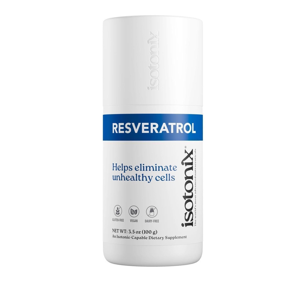 Isotonix Resveratrol dodatek s Resveravine, Biovin a VitaBlue pro buněčné zdraví, antioxidační ochranu a kardiovaskulární podporu - 30 Služeb