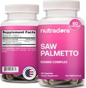 Saw Palmetto pro ženy - Přírodní DHT Block vlasové růstové pilulky vyrobené s organickou pilou Palmetto extrakt Berries podporuje Hormonální rovnováhu & Močové zdraví Pure Saw Palmetto pro ženy vlasové ztráty 124; 60 pilulky