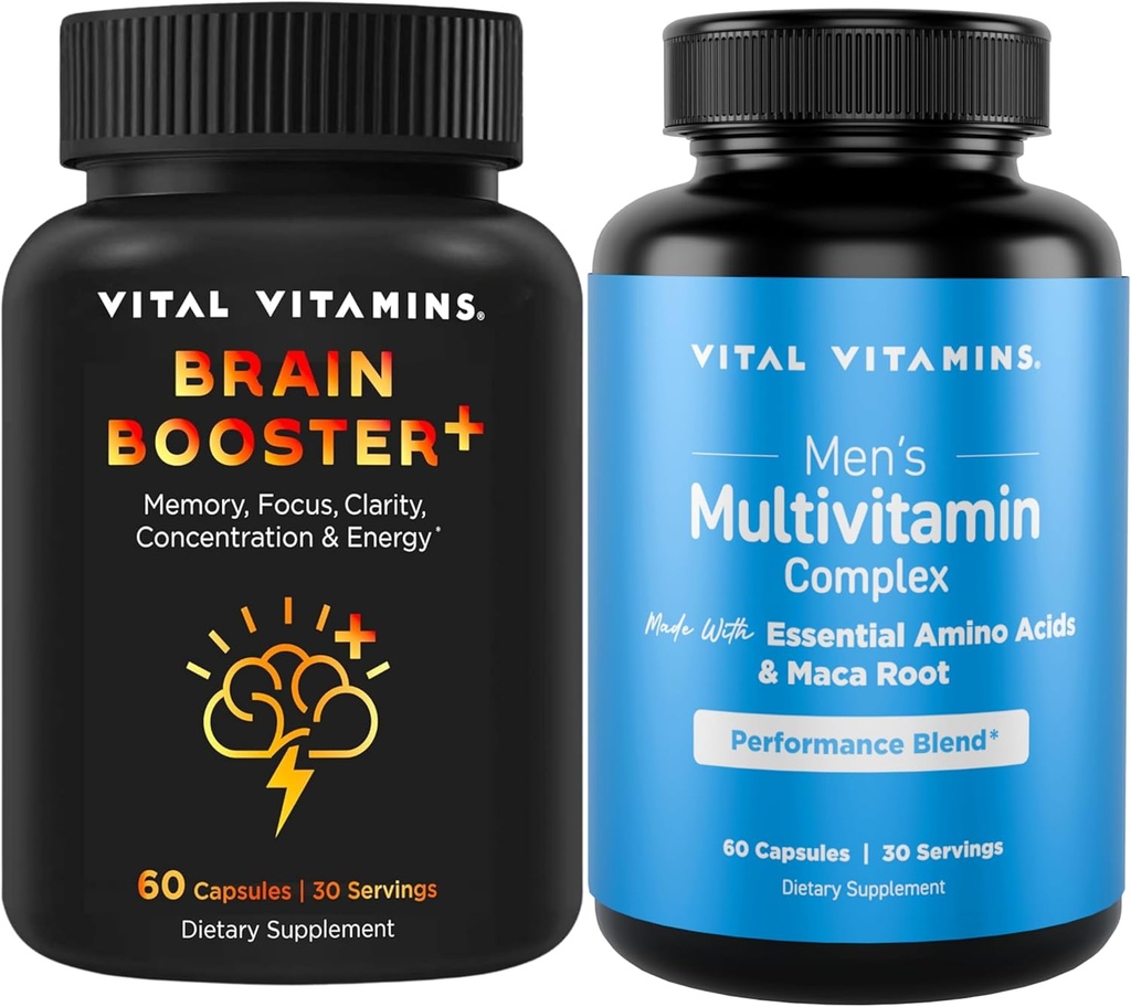 Vitální vitamíny Brain Booster Plus + Pánské Multivitaminy