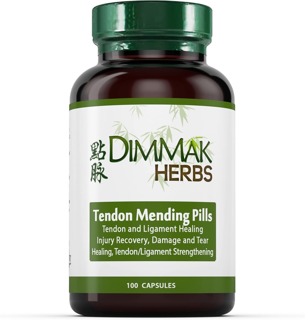 Certified Organic Tendon Mending Pills: Tendon a Ligament Regenerace a opravy Dimmak Byliny - 100 Caps 500mg