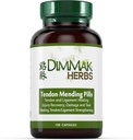 Certified Organic Tendon Mending Pills: Tendon a Ligament Regenerace a opravy Dimmak Byliny - 100 Caps 500mg