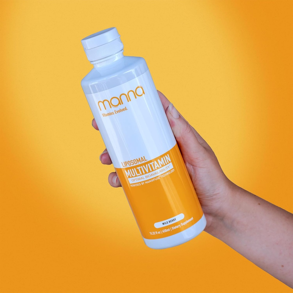 Manna Vitamíny Evolved Liposomal Multivitamin - Denní Multivitamin Poskytuje 20 Vitamíny a minerály - Multivitamíny pro muže a ženy - Podporuje imunitní systém, podporuje energii a metabolismus 3 Pack