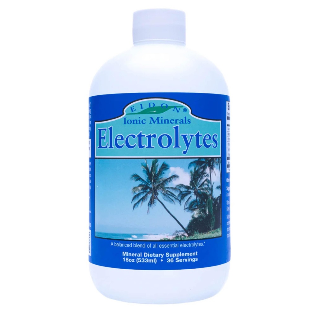 Eidon Electrolytes - Liquid Electrolyte Drops, Iontový Minerální dodatek přidat do vody, doplnit a vyvážit Electrolyte Rovnováhy, Hydratační podpora, Neslazený cukr zdarma - 18 oz