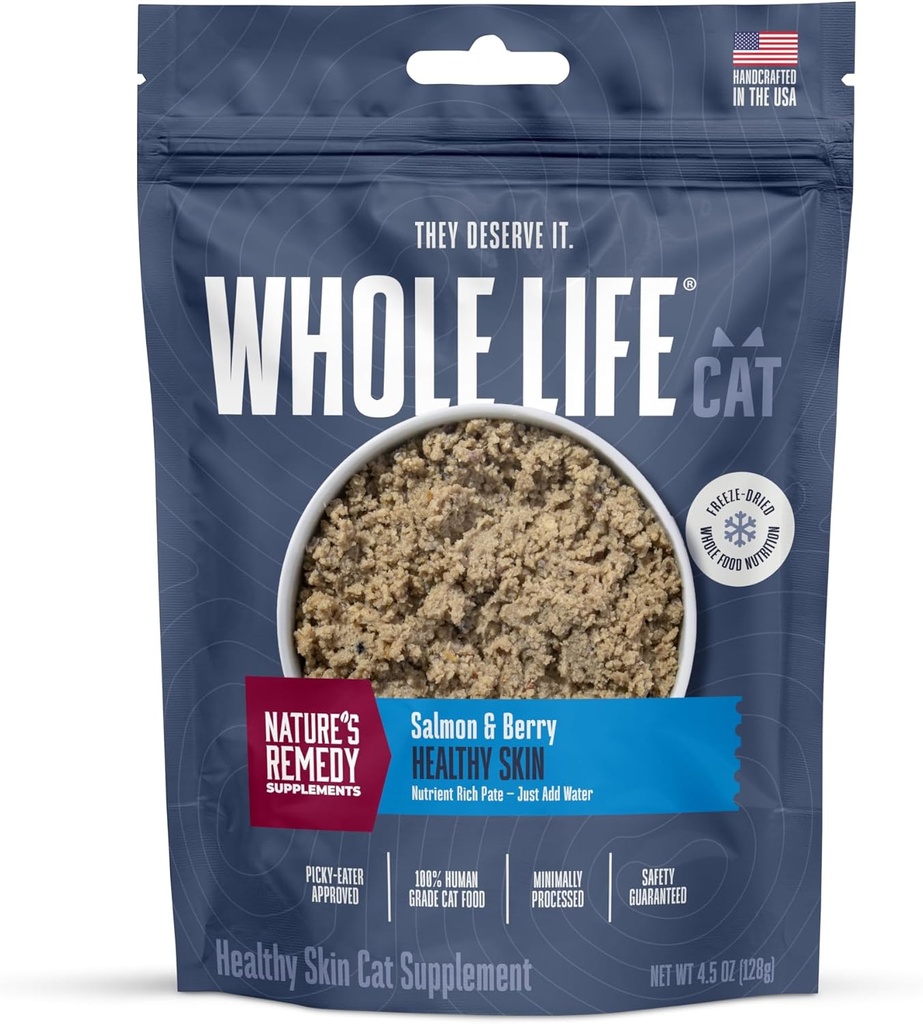 Celý život Pet Zdravá kůže a srst Kočky doplňky pro suchou pleť, alergie & Žaludeční úleva, Cat imunitní a stravovací podpora - Probiotika & Omega 3 pro kočky, Kočka potravin Přidat Ins - 30- denní zásobování