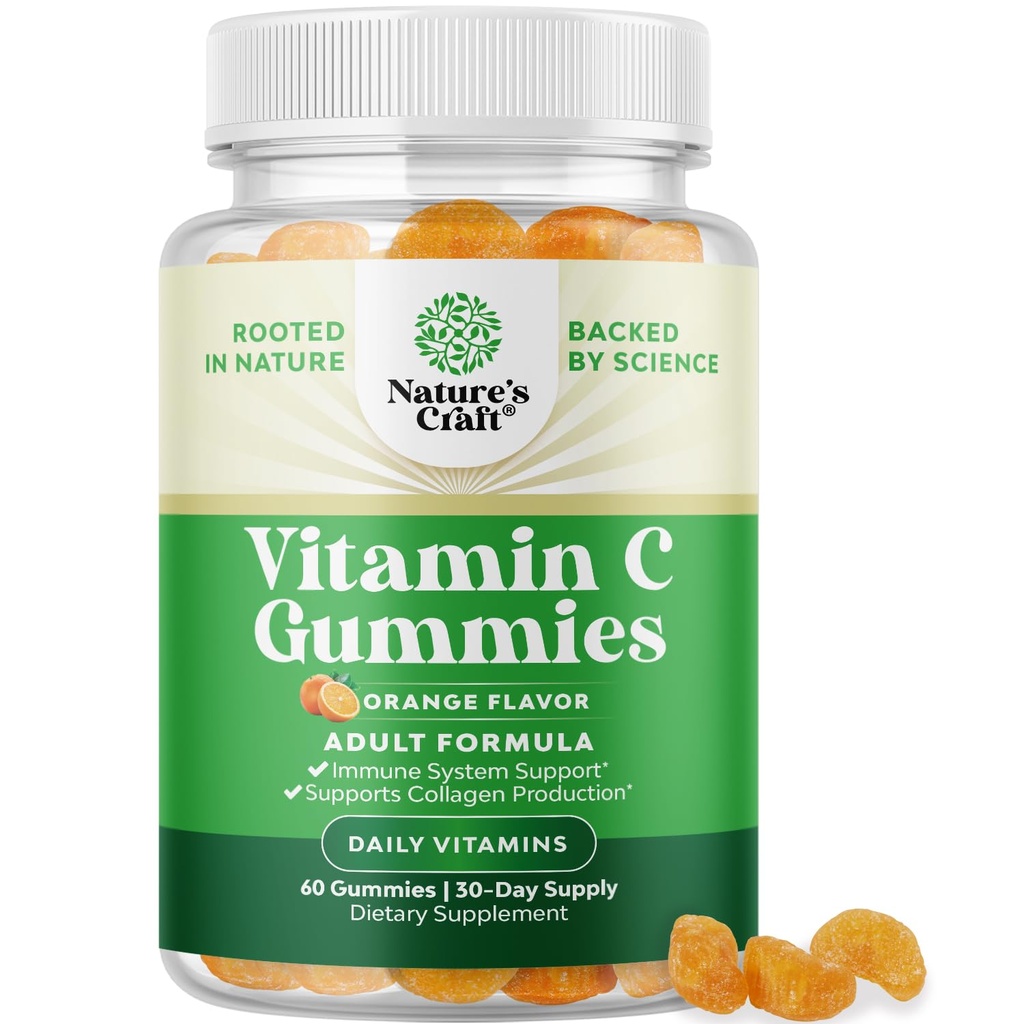 Žvýkací vitamin C Gummie pro dospělé - Halální vitamin C Imunitní podpůrná gumy - Ascorbic Acid Natural Gummy Imunitary Booster pro dospělé a přírodní studené Remedy Gummy Vitamíny