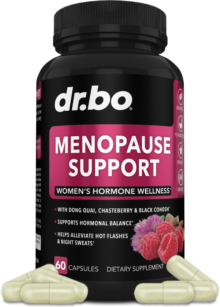 Menopauza doplňky pro ženy Support pilulky - Přírodní menopauza Relief pro horké záblesky, noční poty a nálady swings s Dong Quai, Chasteberry & Black Cohosh - Hormon Balance pro ženy dodatek