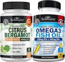 Triple Strenggels Omega 3 Fish Oil (1 měsíční dodávka) Plus 1000mg Citrus Bergamot dodatek (1 měsíční dodávka)