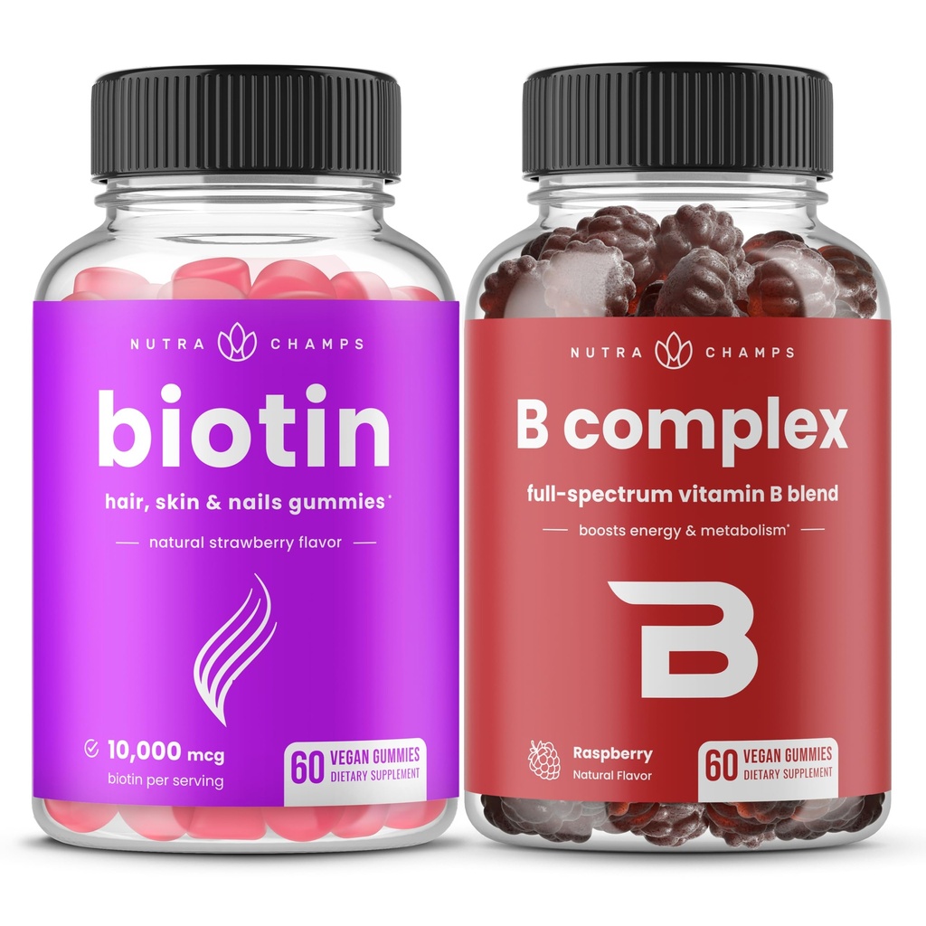 NutraChamps Biotin & B Komplexní gumy