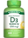 Nature 's Truth Vitamin D3 10000 IU Software 124; 300 Počet 124; Extra Strength 124; Non- GMO & gluten zdarma dodatek