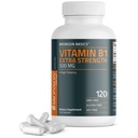 Bronson Vitamin B1 Extra Síla 500 MG Vysoká potence Non- GMO, 120 Kapsle