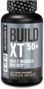 Jacked Factory Build- XT 50 + Daily Muscle Builder - Muscle Recovery Supplement & Muscle Builder for Men and Women with KSM- 66 Ashwagandha, Primavie Shilajit, ElevaTP, & Astragin - 90 Count