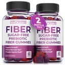 Atlantis Nutrition Sugar Free Fiber Gummies pro dospělé - 5G Fiber dodatek doplněný o 5.4G Prebiotická trávicí směs - Podporuje Gut zdraví a podporuje zdravé trávení - 2-Pack 120 Gummies