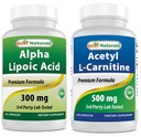 Nejlepší Naturals Alpha Lipoic Acid 300 mg & Acetyl L- Carnitin 500 Mg