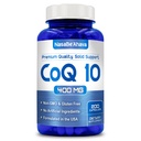 CoQ10 400mg Kapsle 124; Vegan Friendly Coenzym Q10 400mg per Serving from Easy Absorption Ubiquinone Supplementary for Skin Heart and Energy Support 124; Made in USA in cGMP facilities (100 Servings)