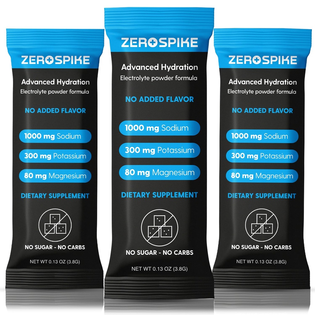 No Sugar Electrolytes Powder Packets CLAS124; Keto & Fasting Salts Drink Mix CLAS124; Doplňky: Klíč Hydration Nutrients Chybějící z purifikované vody CLAS124; Čisté, neochucené, Calorie zdarma CLAS124; 30 Sticks