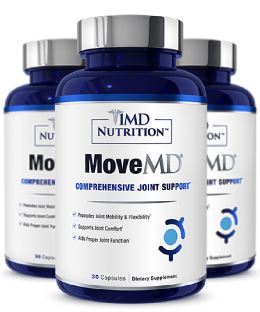 1MD Nutrition MoveMD - Joint Health Supplement - Lékař upravený 124; s kolagen, Astaxanthin, a více 124; (3-Pack)