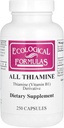 Ekologické parametry Allithiamin Vitamin B1 Kapsle, 50 mg, 250 Počet