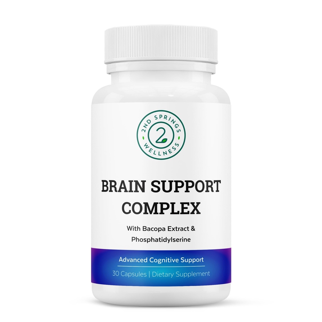 Komplex podpory mozku - Advanced Cognitive Supplement with Ginkgo Biloba, Bacopa Monnieri, Fosfatidylserine, HuperzineA, St. John 's Wort - 30 Ct