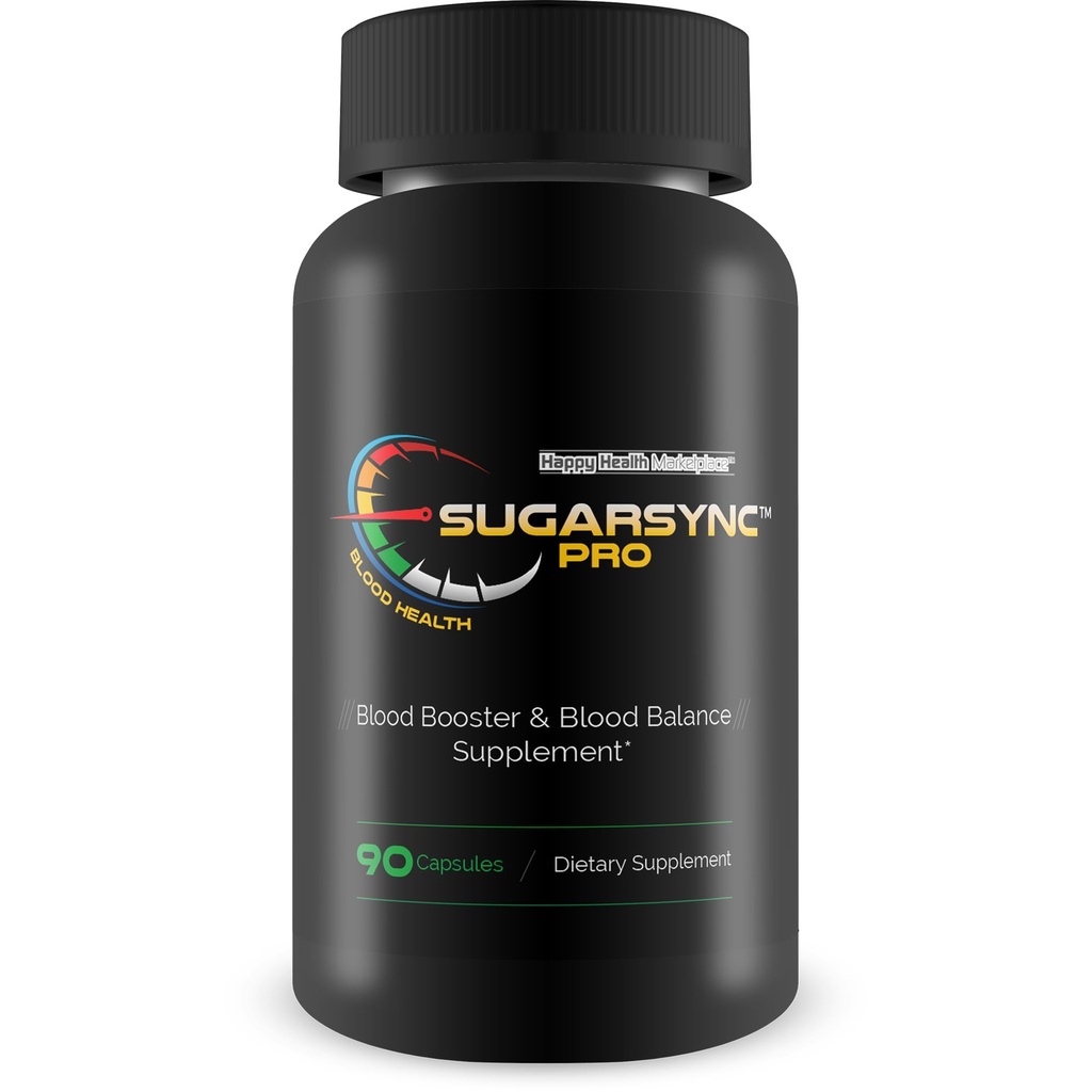 Sugar Sync Pro Blood Heath - Náš nejlepší Supplement pro podporu zdraví cukru - Podpora zdraví a rovnováhy krve s tímto Blood Balance Blood Booster Dodatek - Zdravá bilance cukru - krevní kapsle