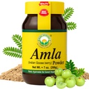 BASIC AYURVEDA Amla Powder 7.05 Oz (200gm) Oz 124; 100% Surová a přírodní indická gooseberry (Amalaki) pro vlasy, kůži a imunitu 124; No Additives OF 124; Ideální pro Smoothies, DIY Masky, Bylinné použití & Wellness