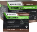 BODi Recover syrovátka prášek Blend- Post- Workout Čokoláda syrovátka dodatek pro svalovou obnovu s 20g protein, BCAA, Granátová extrakt - rychlé zotavení - 18 Serving Packets