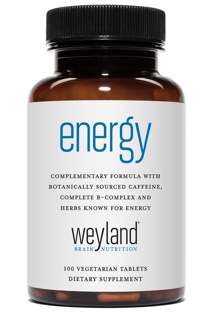 Energie 124; Bezplatné Formule w / Botanicky Sourced Caffeine 124; Kompletní B-Complex & Energy Supplement Byliny