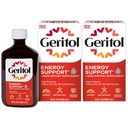 Geritol tekutý vitamín a doplňk železa, Energetická podpora, Obsahuje vysoké potence B-vitaminy a železo, Příjemné Ochutnávání, Snadno polykat, Žádné umělé Sweeteners, Non- GMO, 12 Oz, 2 Pack