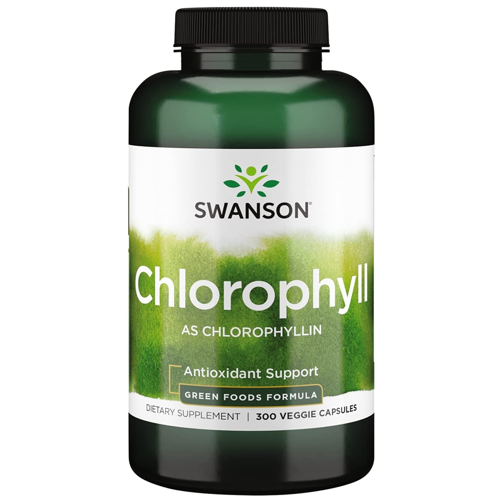 Swanson Veg Chlorofyl 60MG 300 Veg CAPS