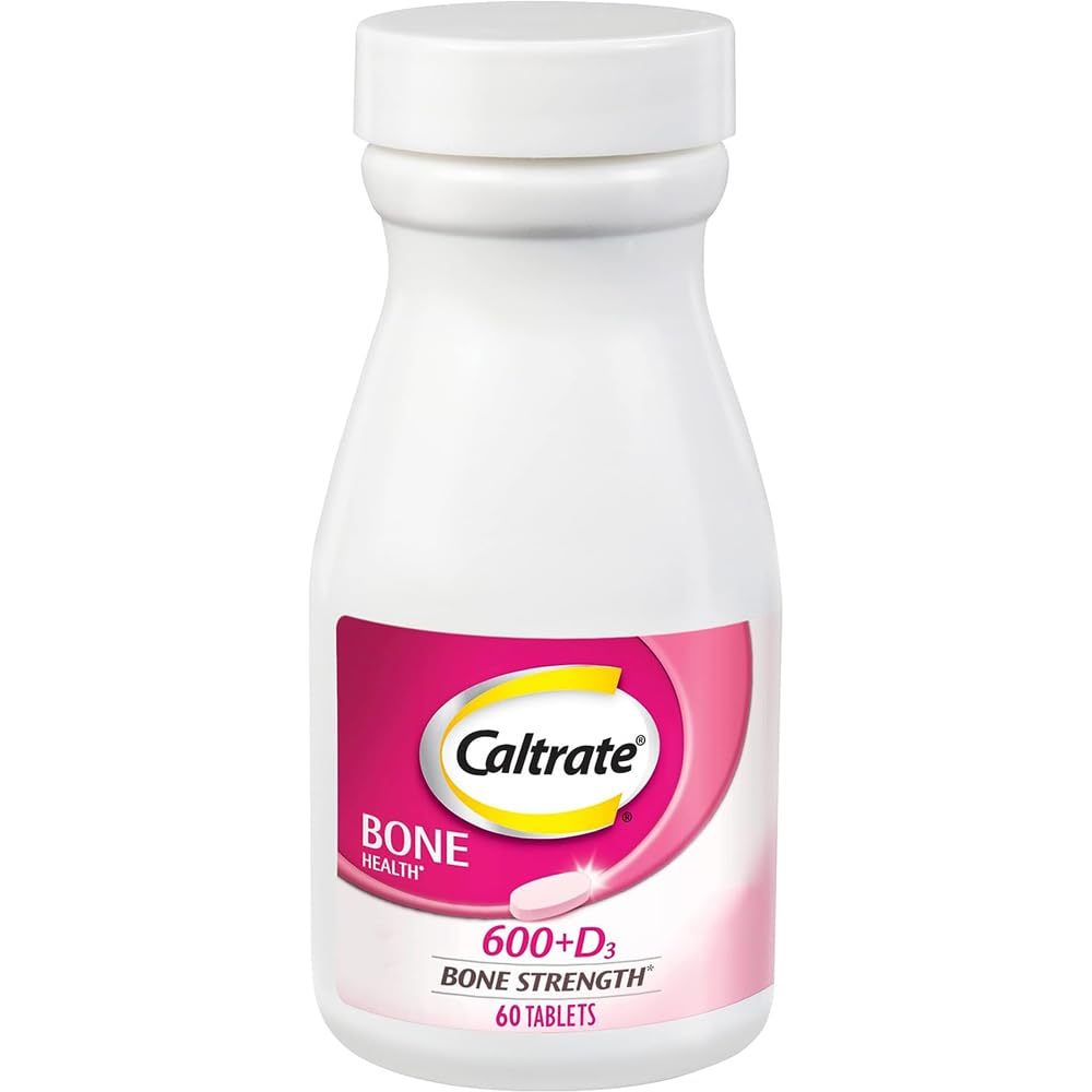 Kaltrát 600 Plus D3 Doplňkové tablety vápníku a vitaminu D, doplňky pro zdraví kostí pro dospělé - 60 Počet