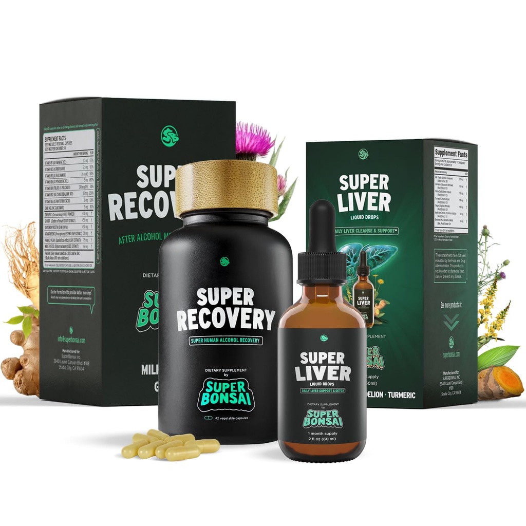 Super Recovery & Super Játra pouzdro - Všechny přírodní vyčištění jater Detox & opravy