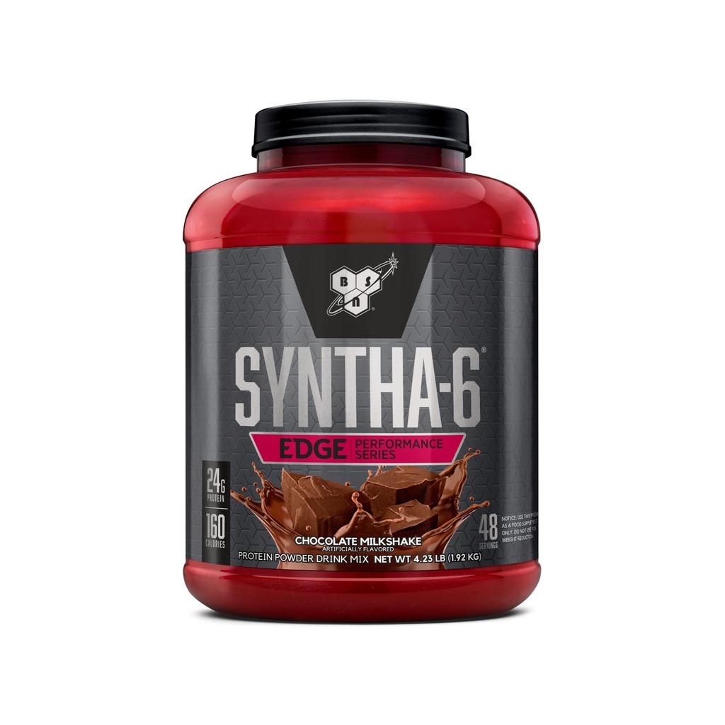 BSN SYNTHA-6 EDGE protein prášek, s hydrolyzovanou syrovátkou, micelar kasein, mléčný protein izolát, nízký cukr, 24g protein, čokoláda mléčný koktejl, 48 Služebnictví