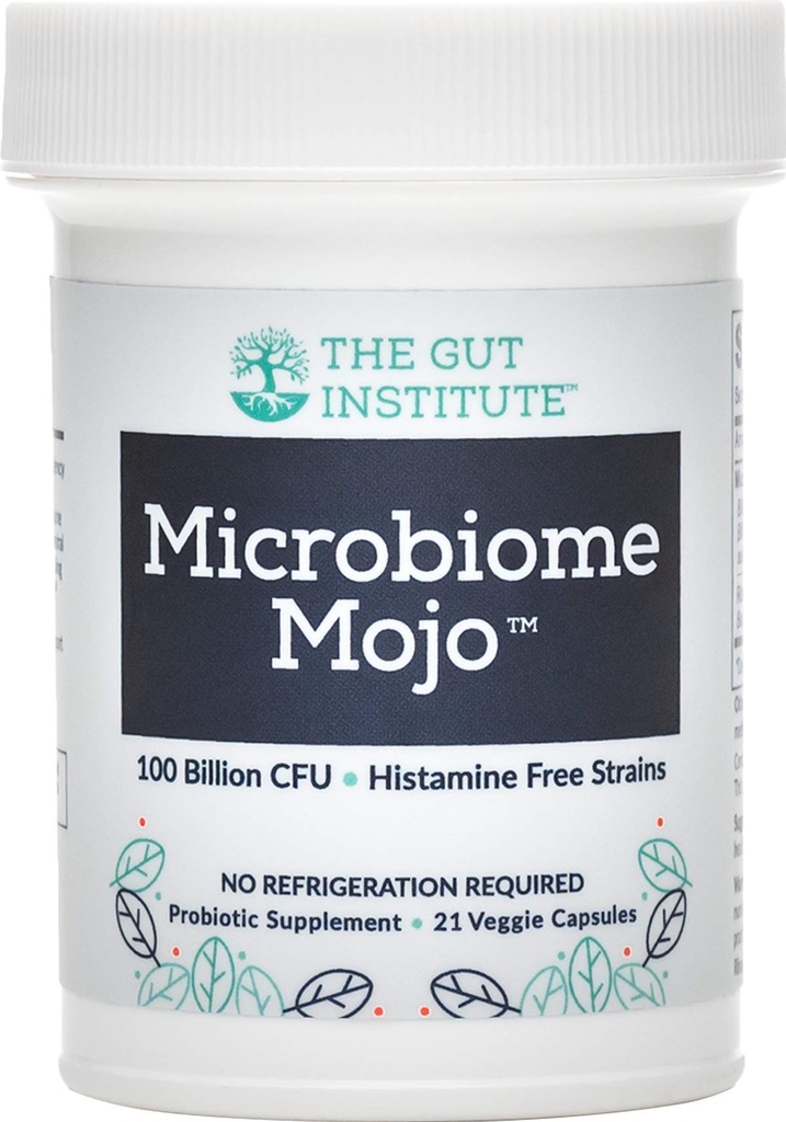 Mikrobiome Mojo 2- in-1 High Potency Probiotics - 100 miliard CFU Plus 500 milionů životaschopných Soil-Based Probiotics per Capsule - 21 Počet - Netřeba žádné odpadní vody - Vyrobeno v USA