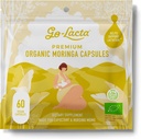 Go- Lacta ® 100% Organic Moringa Kapsle pro kojící matky - 60 Kapsle - Čisté Premium Postnatální Vitamíny - Kojení Doplňky ke zvýšení nabídky mléka - Postpartum Vitamíny pro ženy
