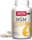 Jarrow Applicas MSM 1000 mg - 100 Veggie Kapsle - Methylsulfonylmethan - Zdroj síry - Dietní dodatek Podpora a posílení spojů - Až 100 Služeb