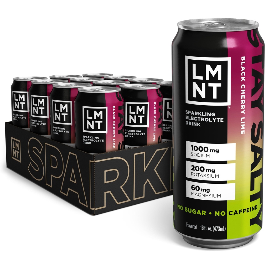 Drink LMNT Sparkling Electrolyte Drink - Black Cherry Lime CLANE124; 12- Počet