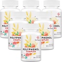 67,500 MG Polyfenoly dodatek - Výkonné antioxidanty & Polyfenol pro ochranu věku, Polyfenol Superfood, Quercetin, Resveratrol, zelený čaj, Plant- based & Energy, Imunitní podpora, 540 Kapsle