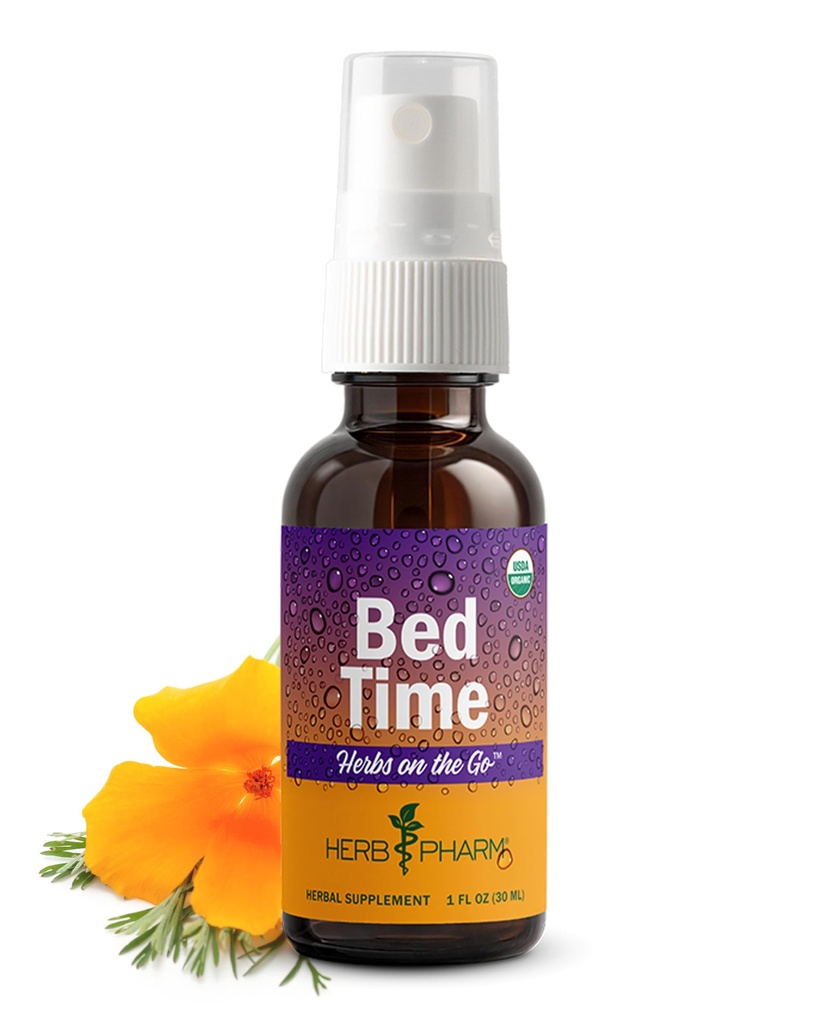 Herb Pharm Byliny na Go přenosný sprej, Bed Time 1 Fl Oz