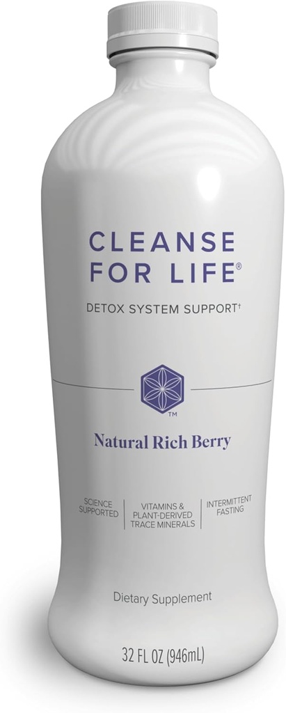 Isagenenix Cleanse for Life - Detox Cleanse Drink with Vitamin B12, Niacin a Vitamin B6 for Cell Wellness - 32- Ounce Lahvička (Natural Rich Berry Flavor), Balení May Vars