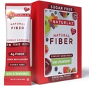 Sugar- Volný Kiwi Jahodové ochucené Psylium Husk, 24 Fiber Packets