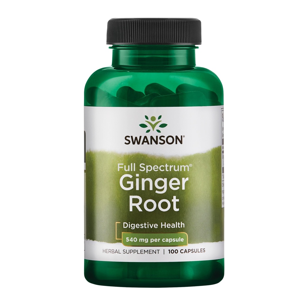 Swanson Premium Značka Ginger Root 540 miligramy 100 Kapsle