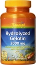 Thompson Hydrolyzed Gelatin 2000mg | Bovine-Sourced Protein & Collagen for Healthy Cells & Nails Support | Enhanced Absorption | 60 Tablets | Pack of 2