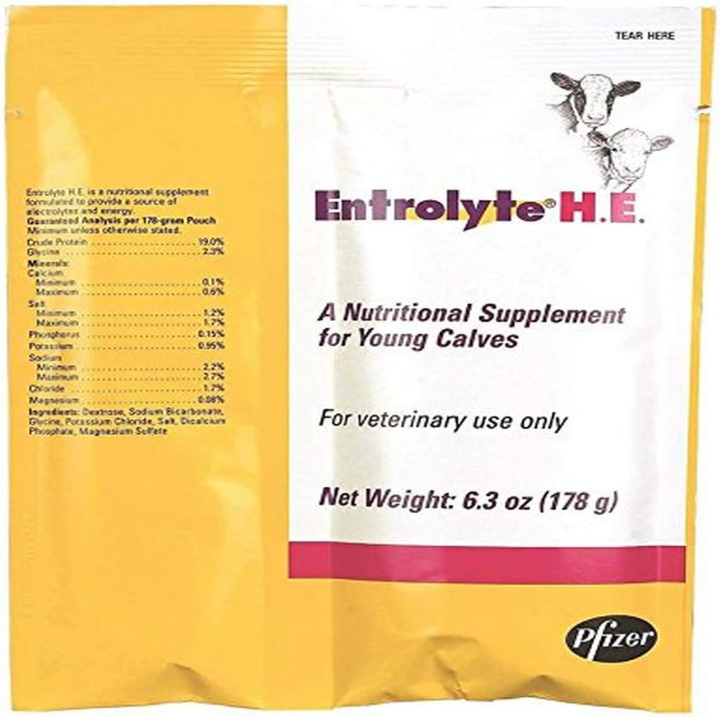 8152 Electrolyte H.E. Pakety pro mladé telata, 178g