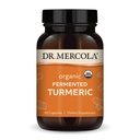 Dr. Mercola Organic Fermented Turmeric - 370 mg Fermented Turmeric - High- Biologická dostupnost Kurkuminoidy - USDA Organic, Non- GMO, Gluten- Free & Soy- Free - 60 Kapsle (30 Služeb)