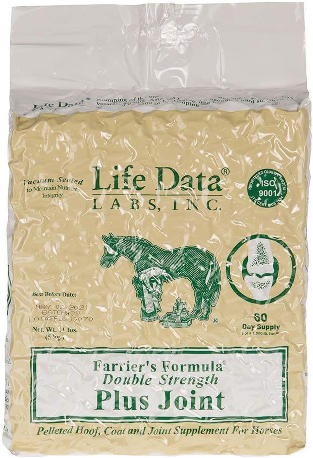 LIFE LABS ÚDAJE Farriers Formule Double Strength Plus Joint, 11 liber; Peleted Hoof, Coat a společný dodatek pro koně
