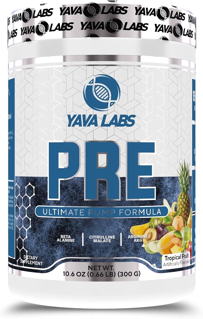 Yava Labs PRE Workout Ultimate Pump Formule (Tropické ovoce)